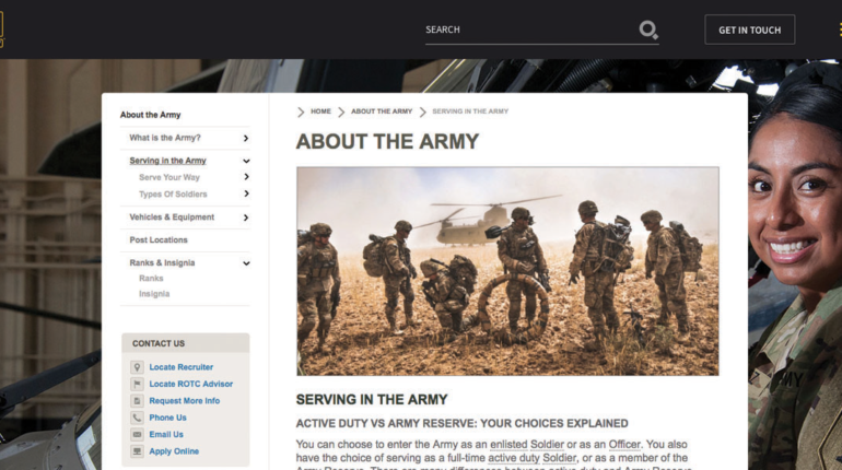 Redesigning GoArmy.com for AMRG